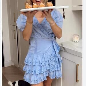 Tularosa Cora Mini Dress in Light Periwinkle